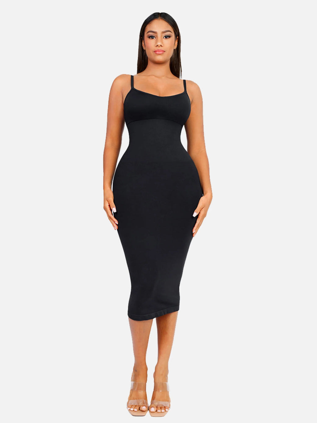 Vestido moldeador midi sin costuras